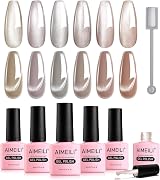 AIMEILI Magnetic Gel Nail Polish Set 6Pcs Cat Eye UV LED 8ml Gift Kit