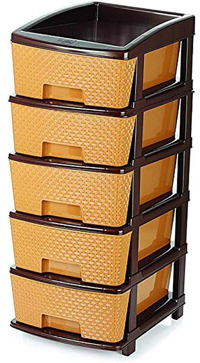 EEEZEEE 5 Tier Closet Divider Plastic Containers/Drawer Organizers