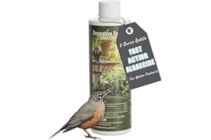 SANCO INDUSTRIES Fountain Algaecide and Clarifier - 8oz - Kills and Inhibits All Types of Algae Growth, Formulated for Small Ponds and Water Features, Treats up to 8,000 Gallons