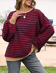 UEU Womens Oversized Long Sleeve Sweatshirts Color