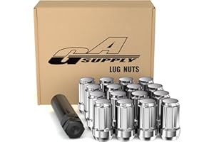 GAsupply M10x1.25 Lug Nuts 6 Spline, 10x1.25 Closed End Acorn Tuner Lug Nuts 1.38" Tall Conical Seat 60 Degree for Aftermarke