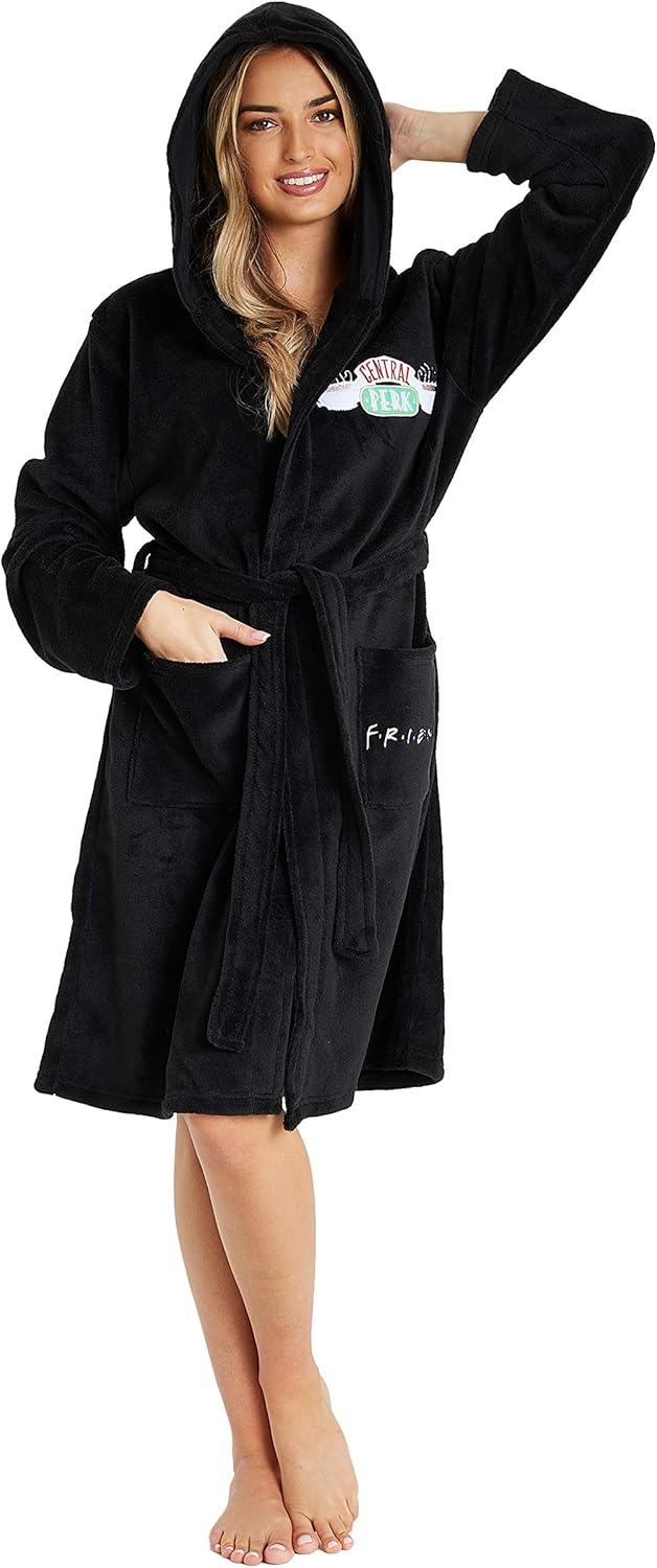Batas De Casa Invierno Mujer FRIENDS Albornoz Mujer, Bata Mujer Invierno de Forro Polar, Batas de