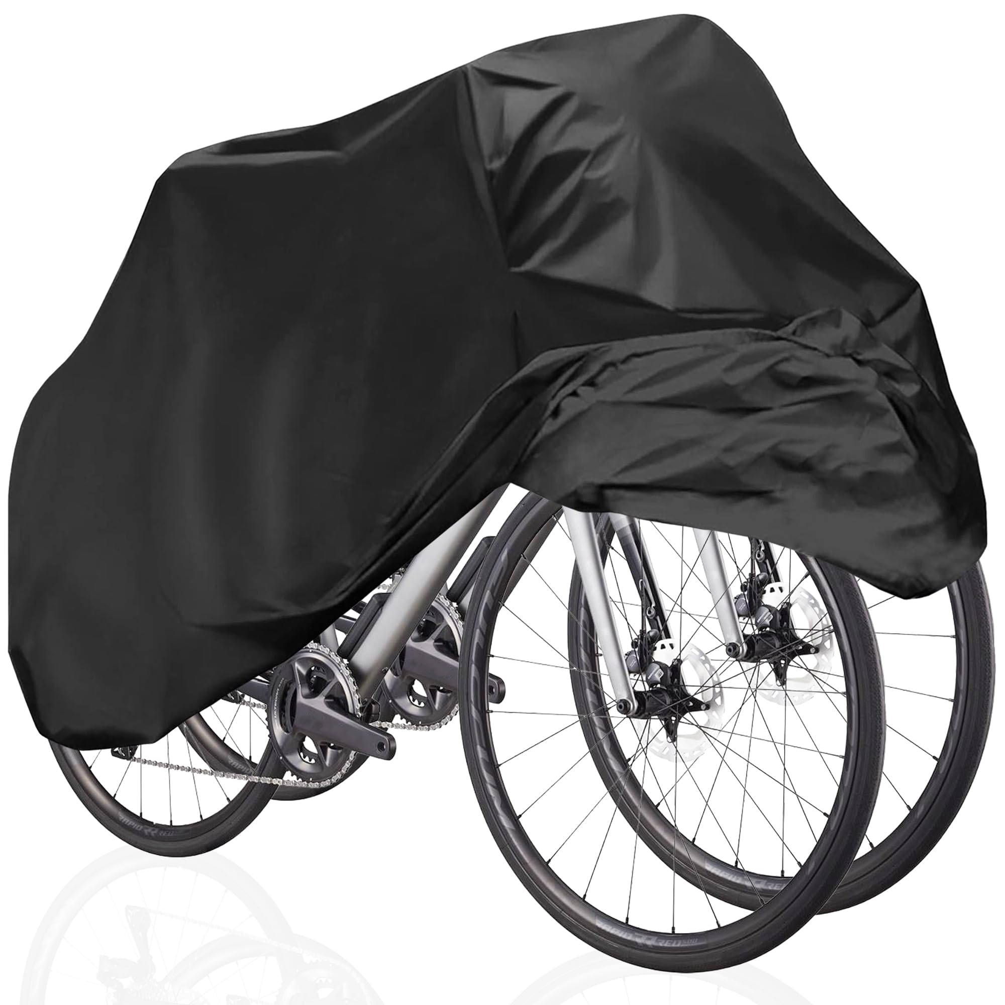 Renimove 2 Bike Cover Waterproof Universal Water Resistant UV Rays Dust Material PEVA High Durability 240 x 140 cm Outdoor Bike Cover 2 Bikes