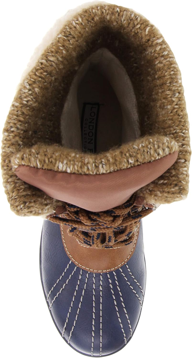  | LONDON FOG Womens Mitten Cold Weather Duck Boot for Snow | Snow Boots