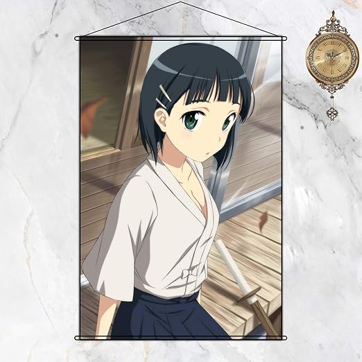 Amazon Co Jp ポスター 掛ける絵 掛け軸 巻 Sword Art Online ソードアート オンライン Sao 桐ヶ谷直葉 きりがや すぐは Kirigaya Suguha ポスター 掛ける絵 インテリア アニメ 部屋飾り ｈｄ プレゼント おしゃれ 萌え カスタム可能 90cmx60cm ホーム キッチン