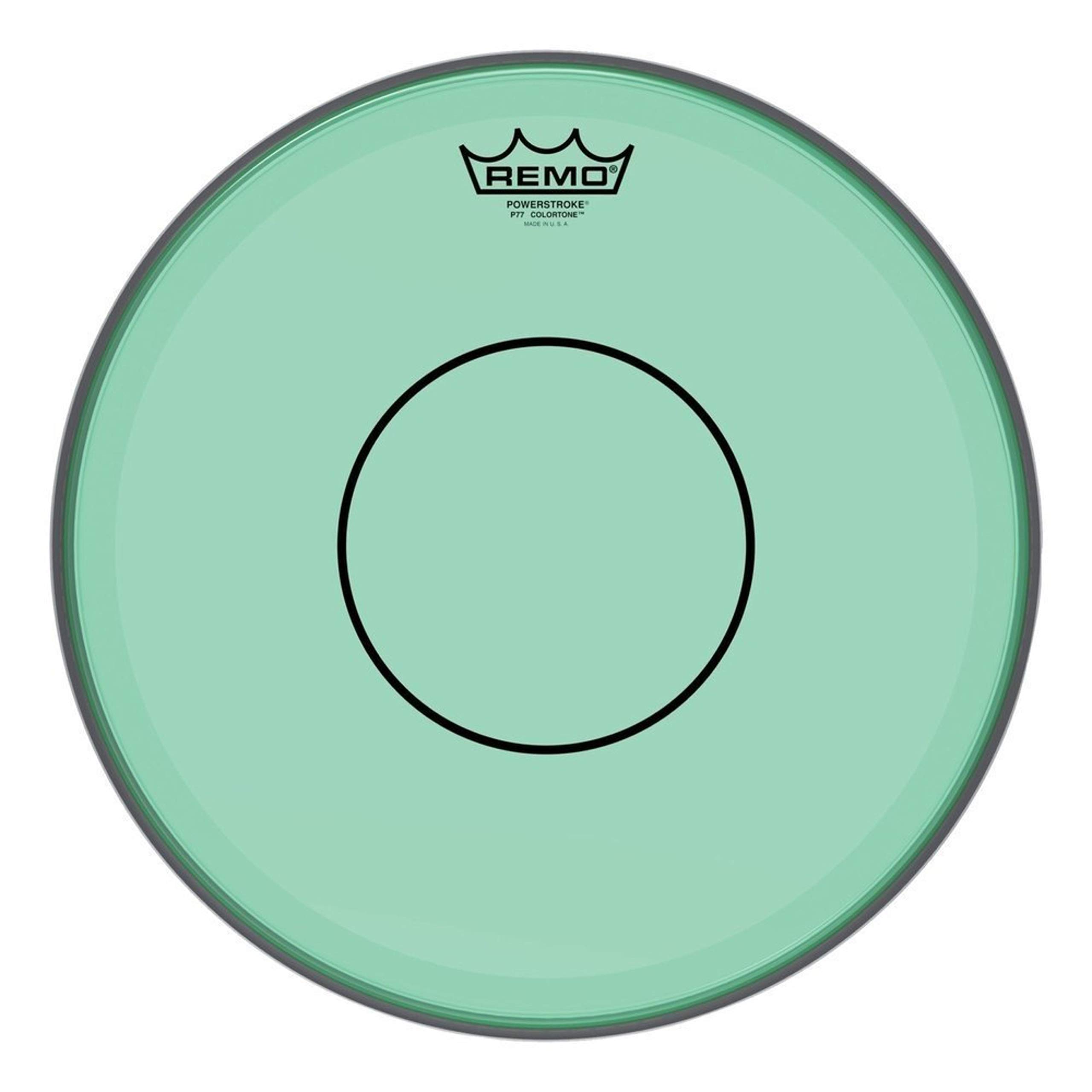 Remo Schlagzeugfell Powerstroke 77 Colortone Green Drum Head, 13"