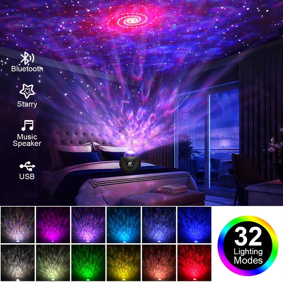 control remoto proyector estrellas