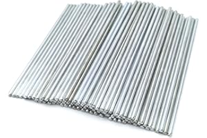 EUDAX 100Pcs STEM Toys Shaft Round Rod Axles for DIY Toy RC Car Boat Helicopter Model Part (2mmx70mm)