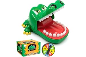 ALS AILISUO Upgraded Crocodile Teeth Dentist Game For Kids, Alligator Push Teeth Down, Funny Board Game