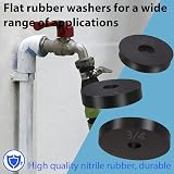 ZDBB 114 Pcs Faucet Washer Assortment 10 Styles Flat Beveled Brass Screws view 6