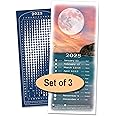 Moon Calendar 2025, MoonMaggy - 3-Set -3 Magnetic Fridge Calendars plus 3 Moon Over Me Almanac Information Cards