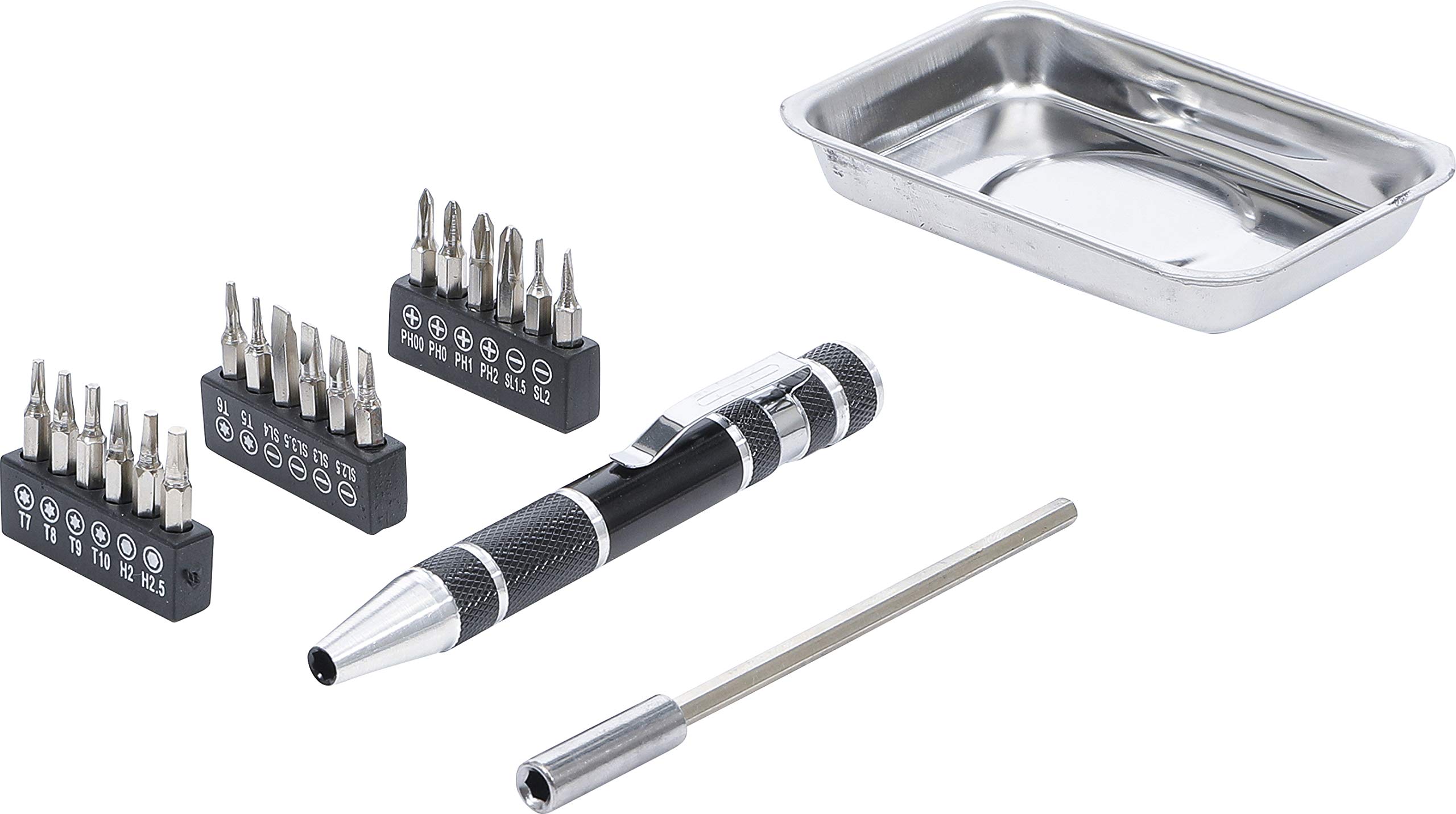 BGS Diy 20821 | Precision Screwdriver Bit Set | with Magnetic Shell | 21 pcs.