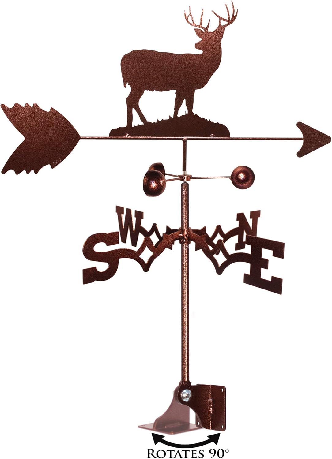 Weathervanes - SWEN Products Deer Buck Weathervane (Adjustable Mount Included)