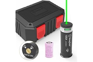 StrongTools Universal Laser Bore Sight Kit with High-Capacity Battery &12 Gauge, Red Laser boresighter, and Green bore Sight with On/Off Switch for Precision Zeroing