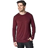 Merino Wool Base Layer Mens - 100% Merino Wool Shirts for Men Thermal Underwear Long Sleeve T-Shirt for Hiking Hunting