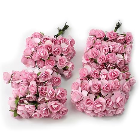 Hosaire 144pcs Fleurs Artificielles Mini Fleurs En Papier