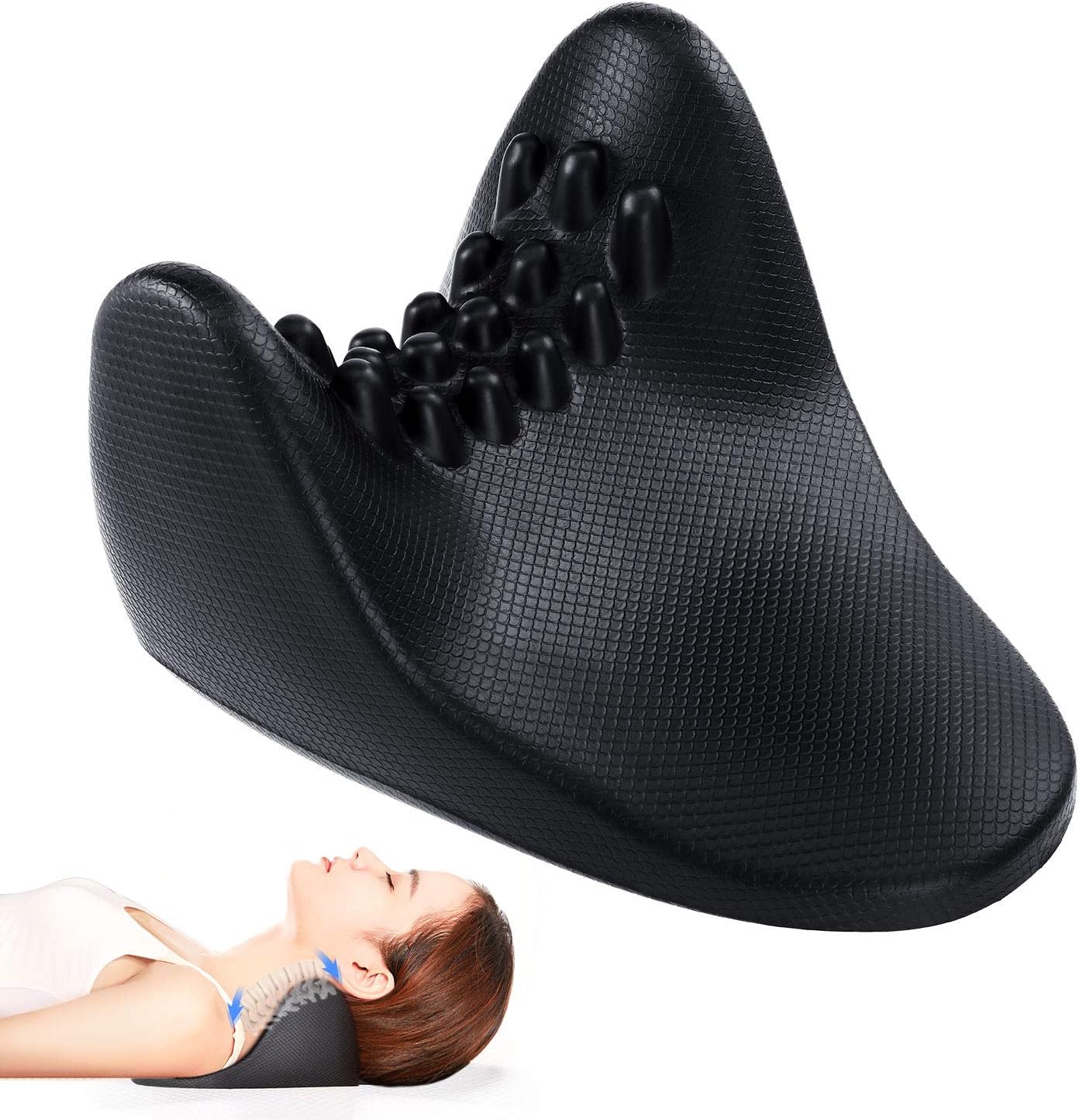 Cervical Traction Pillow,Misiki Cervical Spine Massage,Portable