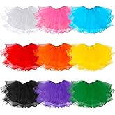 ZhouBoat 9 Pcs Tutu Set for Girls, Tutu Skirt 3-8 Years Tulle Ballet Fluffy Halloween Christmas Costume Birthday Dresses