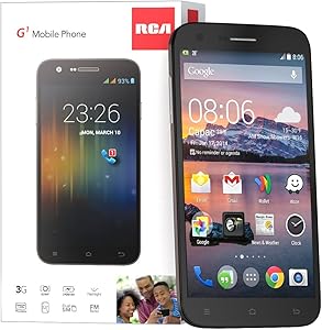 RCA G1 5.5" HD, Unlocked Dual Sim Smartphone - Black