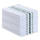 Blue Needles French Stripe Dinner Table Napkins Set
