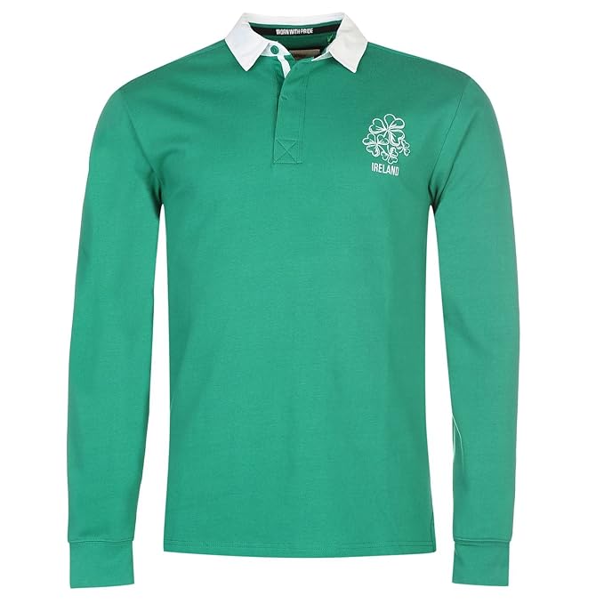 Team Herren Rugby Langarm Trikot Polohemd Freizeit