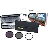 Tiffen 82mm Essential Filter Kit, UV, CPL, and ND 0.6 Filters | UV Protector + Circular Polarizer + Neutral Density 0.8