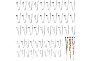 BEANPRECOY 50 Pcs Sublimation Lanyards Blank Bulk, White Sublimation Lanyards with Detachable Buckles, Neck Lanyards for Cust