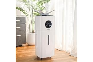 LACIDOLL Humidifiers for Large Room Whole House Humidifier for Home 2000 sq.ft, 5.5Gal Cool Mist Top Fill Humidifier Floor Hu