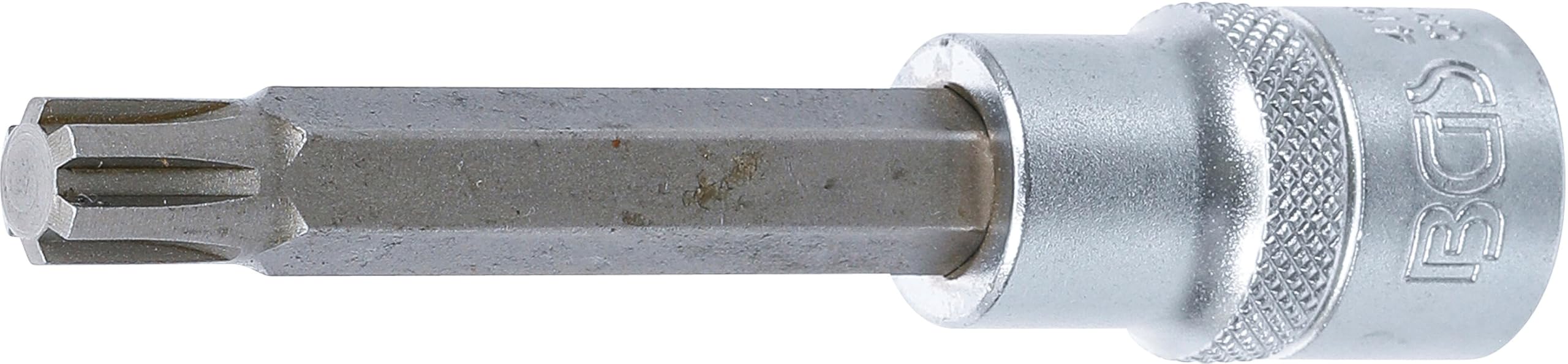 BGS 4165 | Bit Socket | length 100 mm | 12.5 mm (1/2") Drive | Spline (for RIBE) | M10