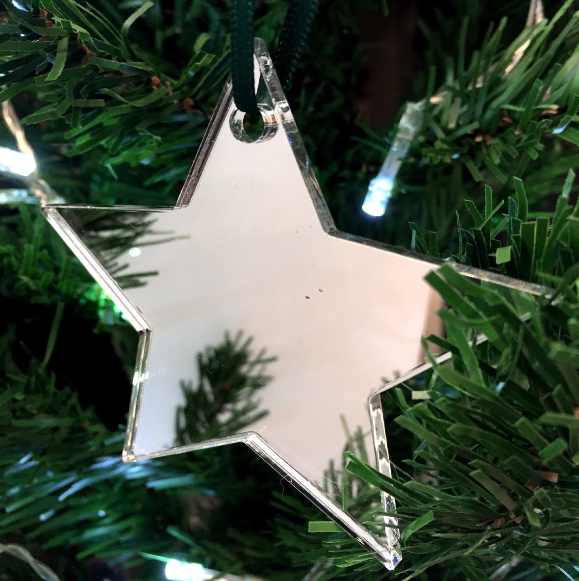 Super Cool Creations Star Mirrored Christmas Tree Decorations - Pack of 10