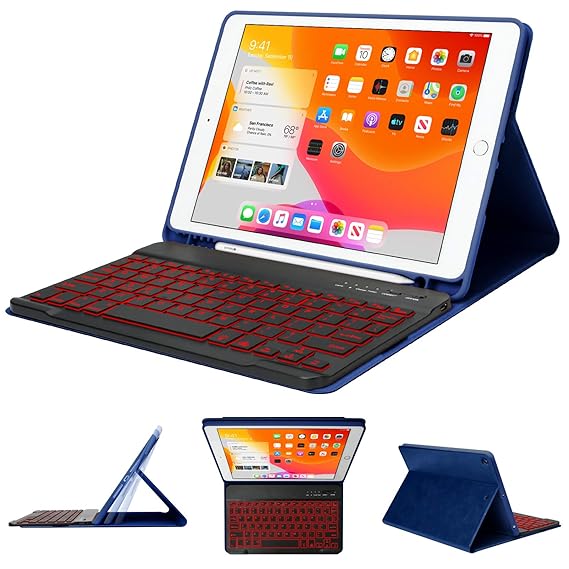 New iPad 7th Generation Case with Keyboard, iPad 10.2 2019 Keyboard
