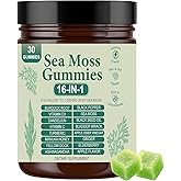 ARSYCHLL Sea Moss Gummies 16-in-1, with Bladderwrack & Burdock Root - Organic Irish Sea Moss Supplement for Immune Support, Digestion, Energy - Vegan, Non-GMO, 30 Chewable Gummies