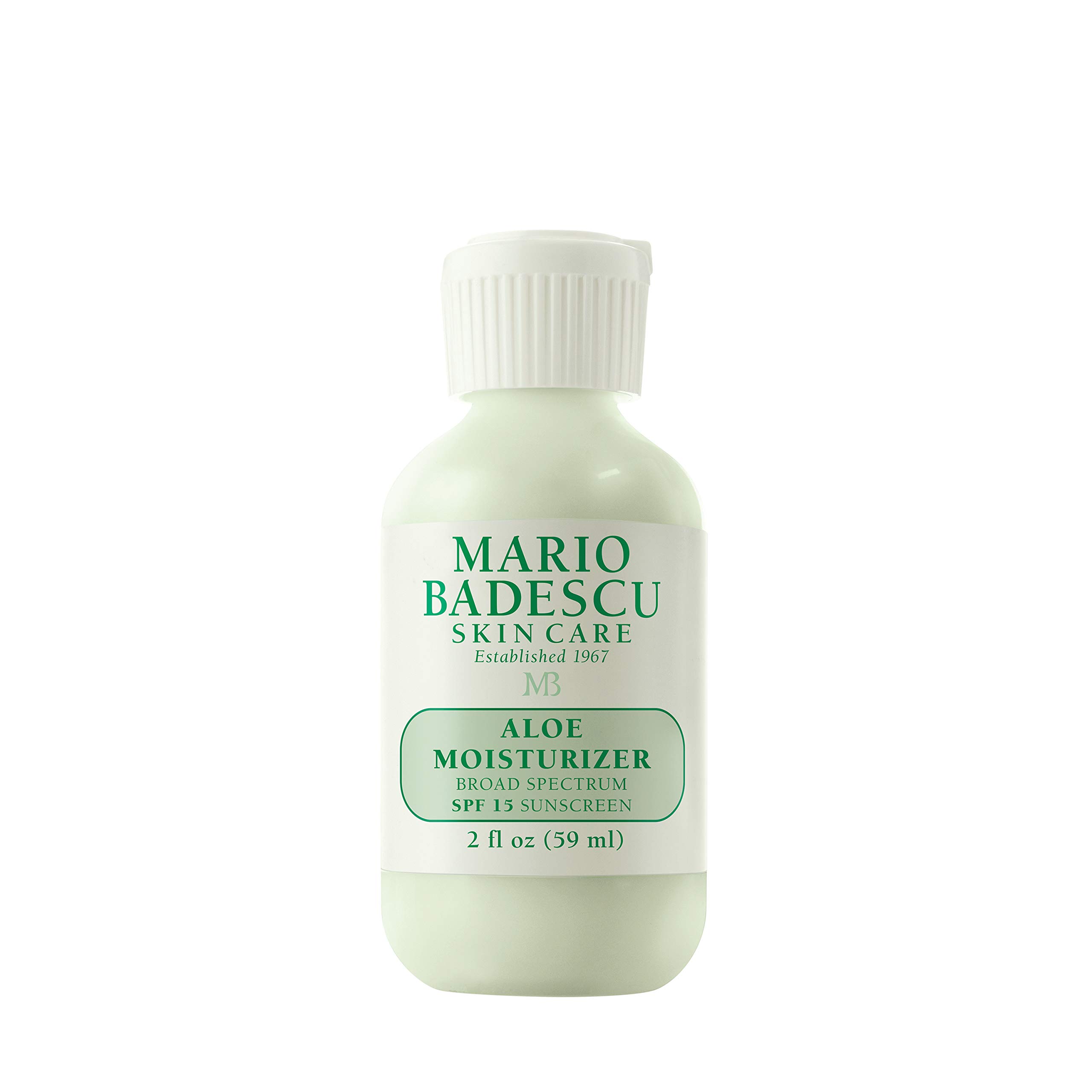 Photo 1 of Mario Badescu Aloe Face Moisturizer for Women and Men with SPF 15, Ideal Facial Moisturizer for Combination, Oily or Sensitive Skin, Lightweight, Oil-Free Daytime Moisturizer Face Cream, 2 Fl Oz