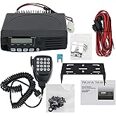 TM-281A 65W VHF Mobile Radio, 136-174MHz FM Transceiver for Car/Truck, 10-50KM Range, High Power Ham & Commercial Use, 200 Ch