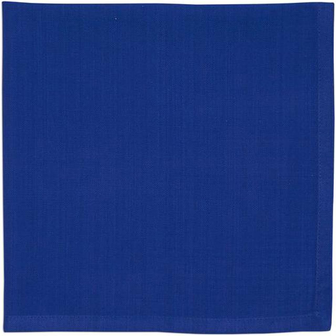 Design Imports Blue Santorini Cotton Table Linens, Dishtowels 18-Inch by 28-Inch, Set of 2, Scallops Jacquard: Home & Kitchen