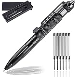 KEPEAK Military Tactical Pen, Professional Self Defense Pen, Emergency Glass Breaker Pen - Tungsten Steel, Writing Tool with