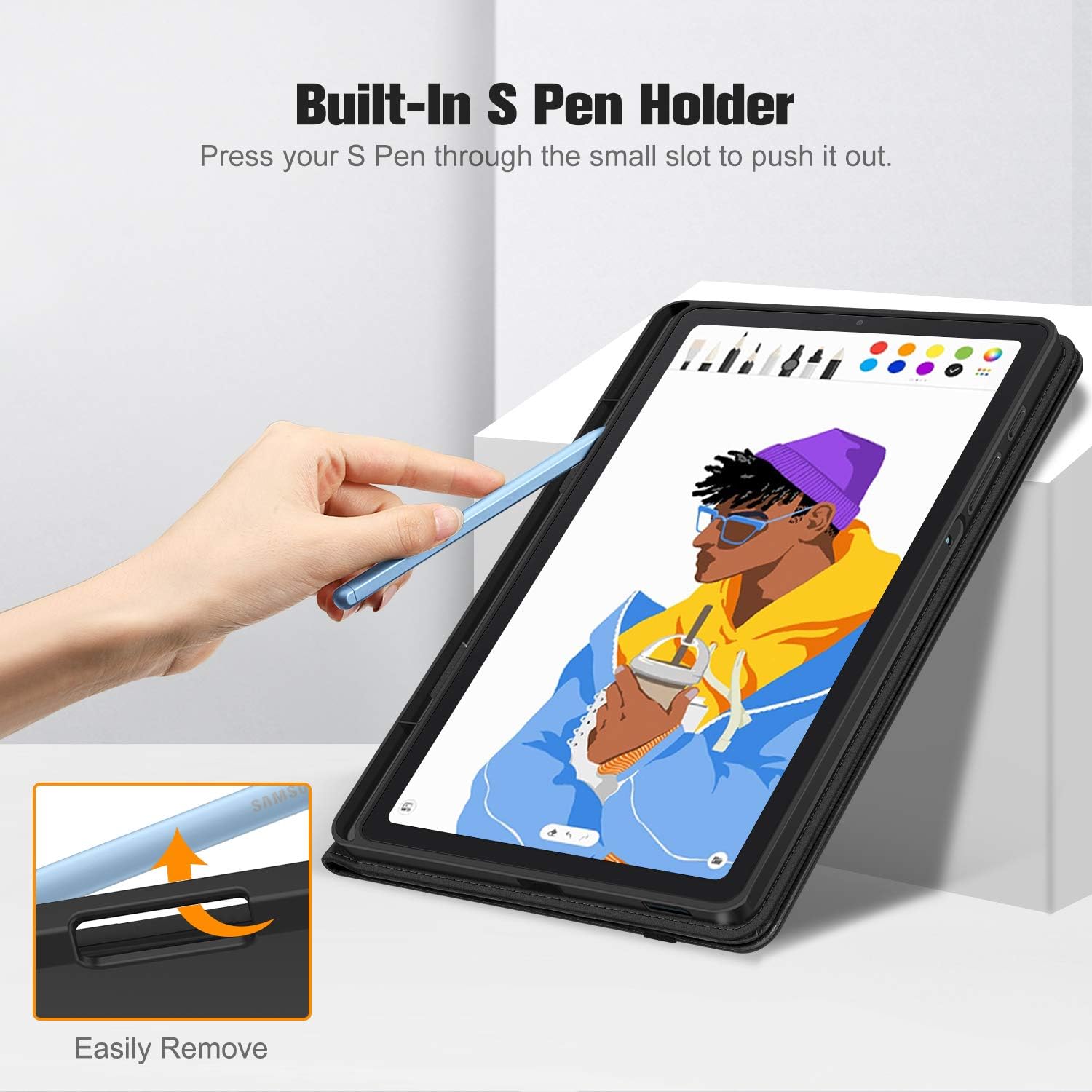 FINTIE Case for Samsung Galaxy Tab S6 Lite 10.4 Inch 2024/2022/ 2020 with S Pen Holder - Image 4