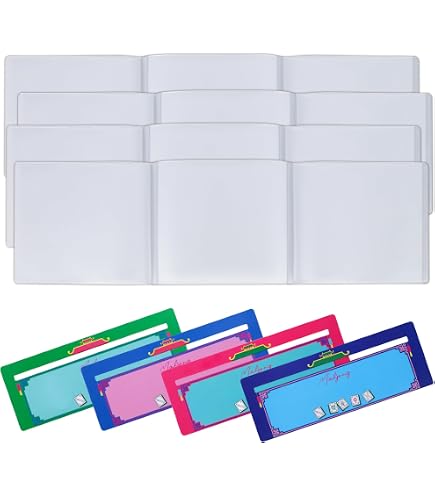 DERTE Lot de 4 cartes mélangeuses de mahjong amusantes de 18 cm avec bords festonnés ondulés, cadeaux pour les amateurs de jeu DERTE Lot de 4 cartes mélangeuses de mahjong amusantes de 18 cm avec bords festonnés ondulés, cadeaux pour les amateurs de jeu