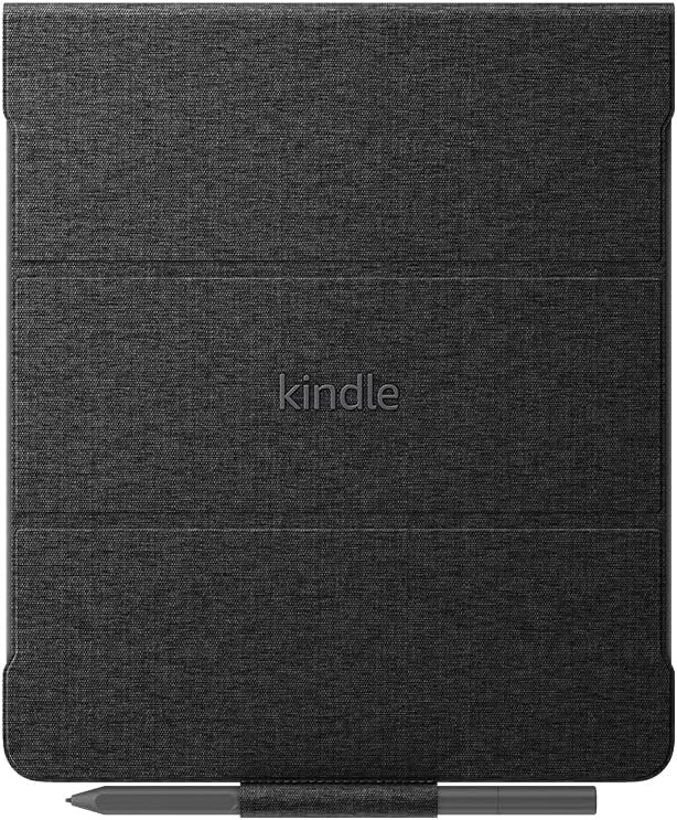 Custodia in tessuto per Amazon Kindle Scribe, con copertina pieghevole e aggancio magnetico | Compatibile solo con Kindle Scribe | design leggero e sottile | Nero