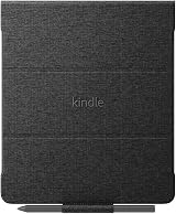 Fabric Folio Case for Kindle Scribe Magnetic Attachment Black view 1