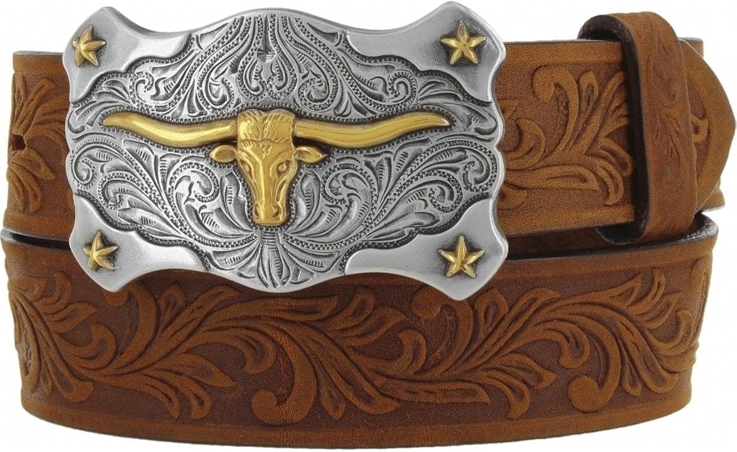 tony lama leather belt buckle