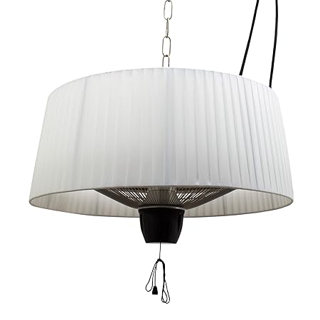 Outsunny Deckenheizstrahler Hängen Hängen Elektrisch 1500W Weiß 50x50x30cm