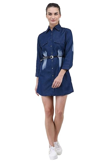 one piece dress denim