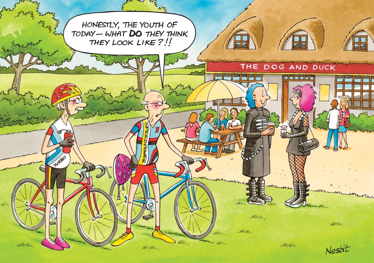 Rainbow Cards - Pensioner Cyclists