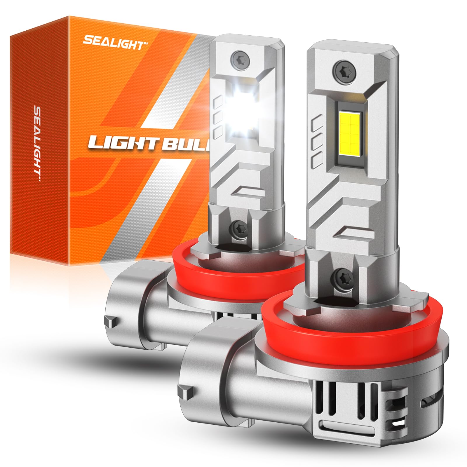 SEALIGHT H4 Fog Bulbs, H4/9003 22000LM Super Bright 6000K