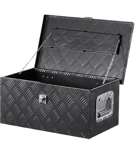 thumbnail image 2 of AB Tools Lockable Aluminum Truck Trailer Tool Box - Small 25x9x9 Inches, Weatherproof Storage 2 of 6