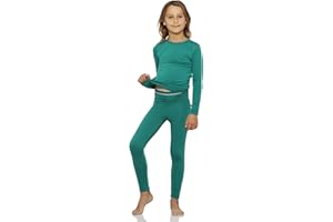 Rocky Thermal Underwear for Girls, Long Johns Fleece Lined Set, Shirt & Pants, Base Layer w/Leggings/Bottoms Ski/Extreme Cold