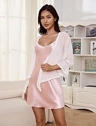 Marvmys Women Satin Lingerie Nightgown Silk Chemise