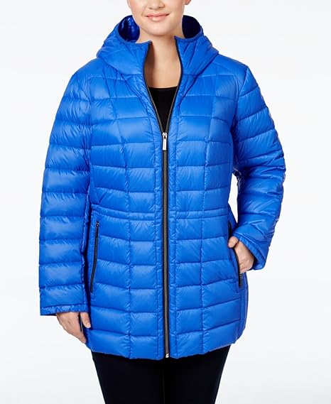 michael kors plus size packable puffer coat