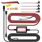 Gebildet Dash Cam Hardwire Kit, Mini/Micro USB Hard Wire Kit for Dashcam, 12V-24V to 5V Car Dash Camera Charger Power Cord, A